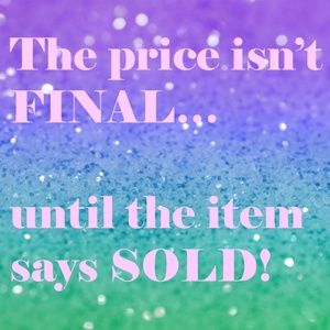 If it's for sale, I'm taking reasonable offers!